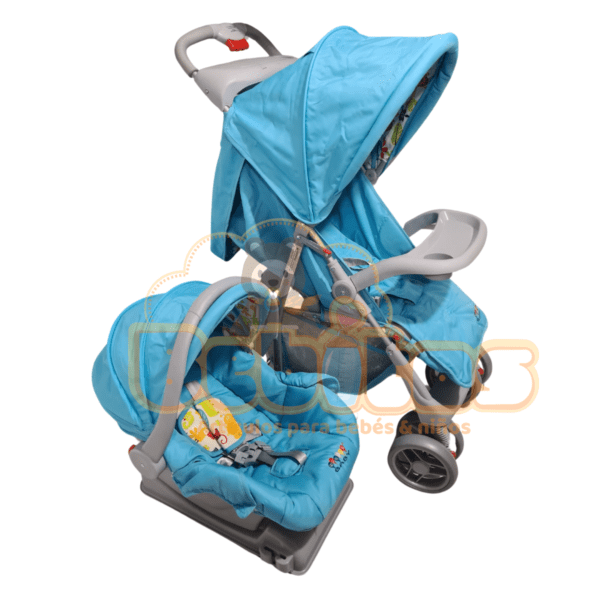 Coche con porta bebé y base para vehículo - Imagen 4