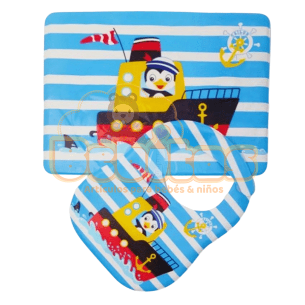 Set de babero + tapete para mesa