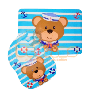 Set de babero + tapete para mesa