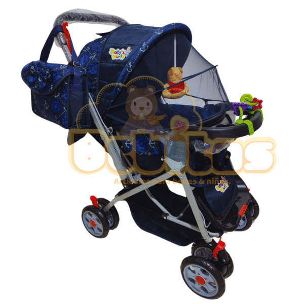 Coche con mosquitero y bandeja - Imagen 3