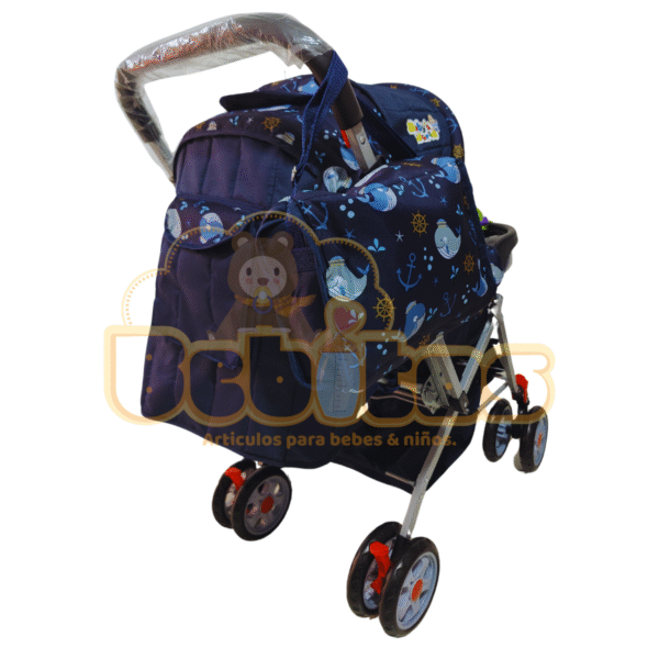 Coche con mosquitero y bandeja - Imagen 4