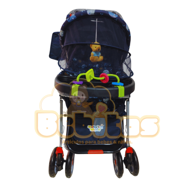 Coche con mosquitero y bandeja - Imagen 3