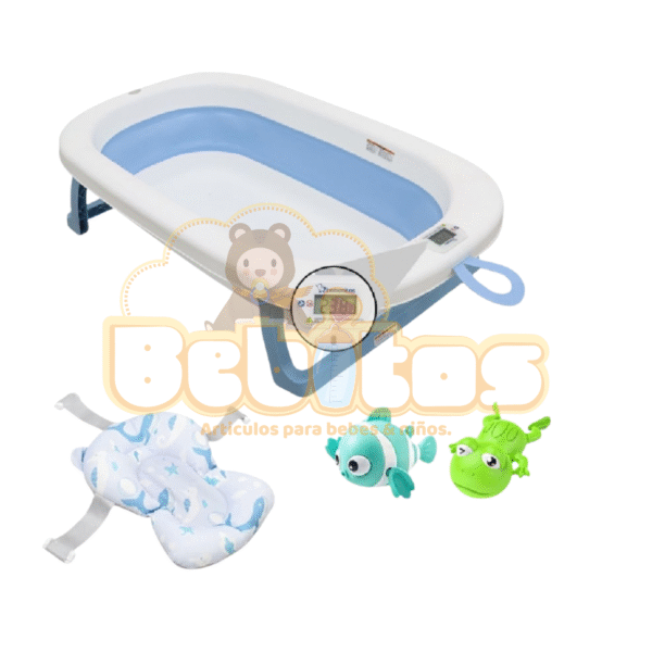 Bañera  plegable con juguetes de baño - Imagen 4
