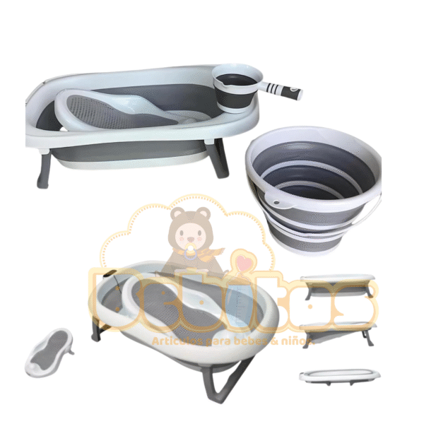 Bañera plegable con accesorios - Imagen 4